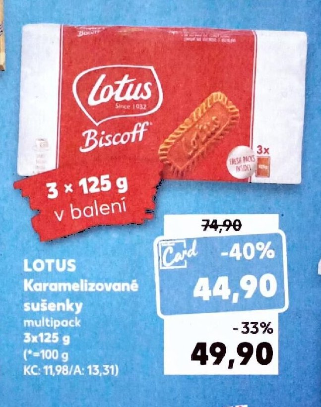 Lotus Karamelizované sušenky multipack