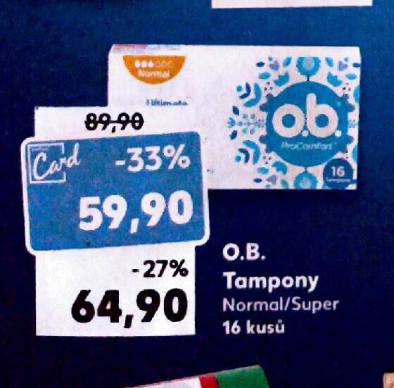 O.B. Tampony Normal/Super