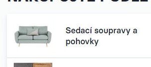 Sedací soupravy a pohovky