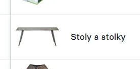 Stoly a stolky