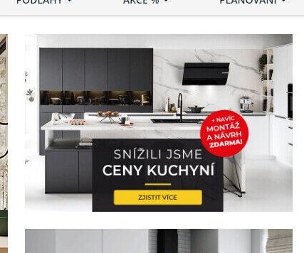 Snížili jsme ceny kuchyní