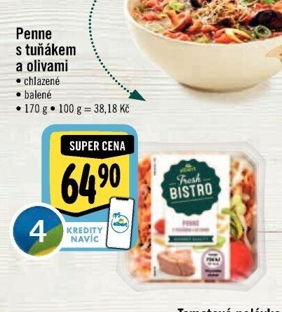 Penne s tuňákem a olivami