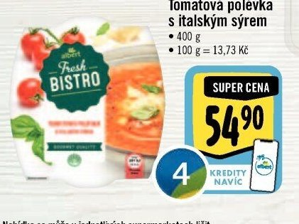 Tomatová polévka s italským sýrem