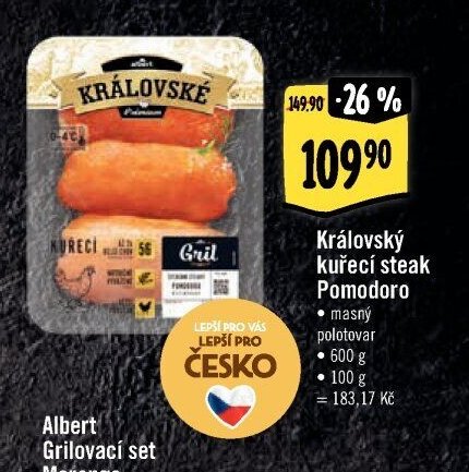 Královské kuřecí steak Pomodoro
