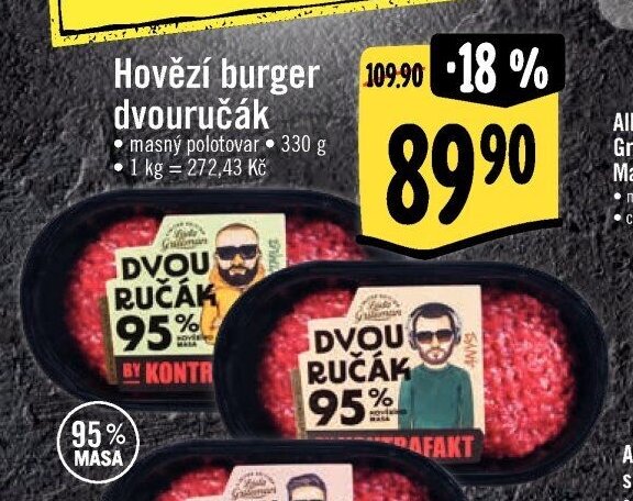 Hovězí burger dvoručák