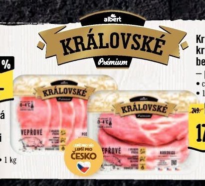 Královská pečeně bez kosti - plátky