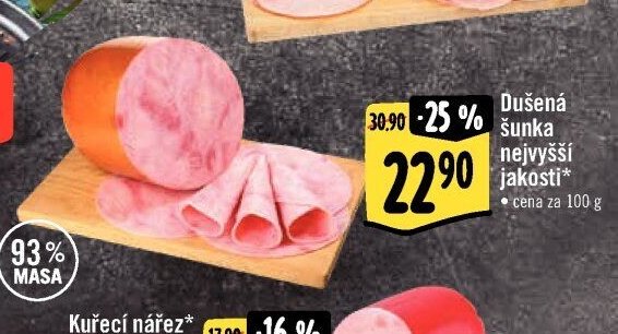 Dušená šunka nejvyšší jakosti