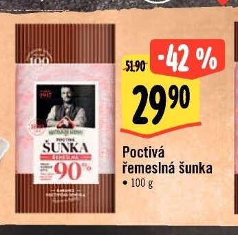 Poctivá řemeslná šunka