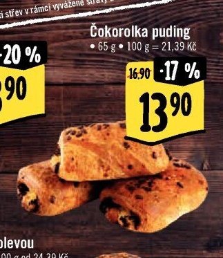 Čokorolka puding