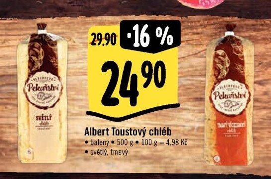 Albert Toustový chléb