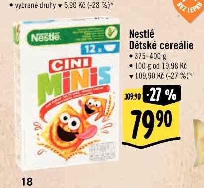 Nestlé Dětské cereálie Cini Minis