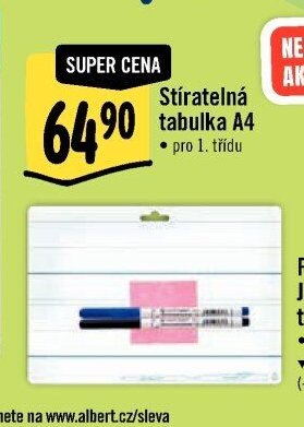 Stíratelná tabulka A4