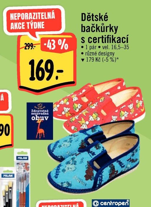 Dětské bačkůrky