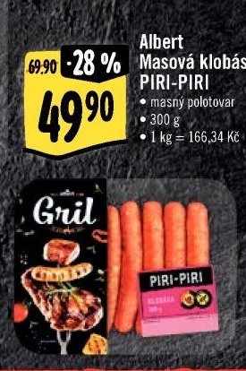 Albert Masová klobása PIRI-PIRI