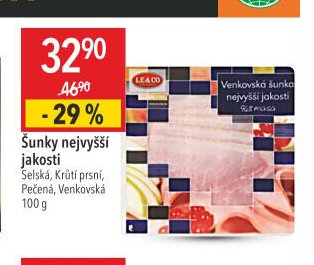 Šunky nejvyšší jakosti