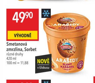 Smetanová zmrzlina, Sorbet