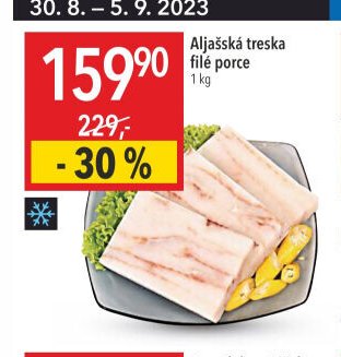 Aljašská treska filé porce
