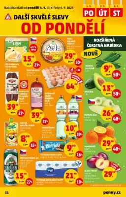 akční leták Penny Market 31.8.2023-6.9.2023