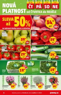 akční leták Penny Market 31.8.2023-6.9.2023