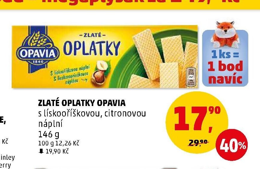 Zlaté oplatky Opavia