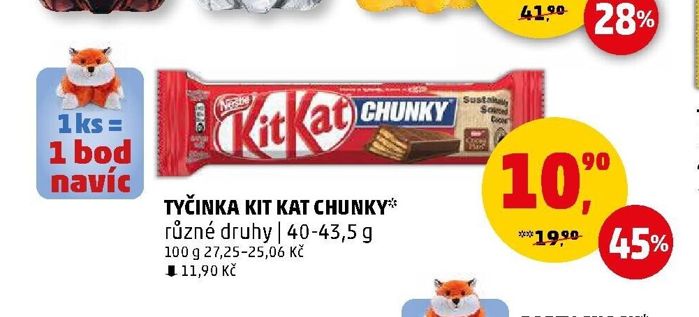Tyčinka Kit Kat Chunky