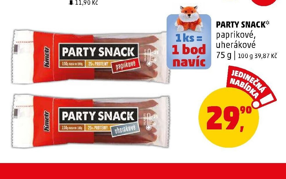 Party Snack paprikové, uherákové
