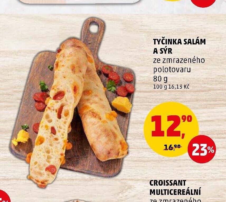 Tyčinka salám a sýr