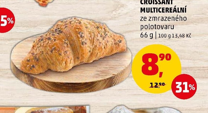 Croissant multicereální