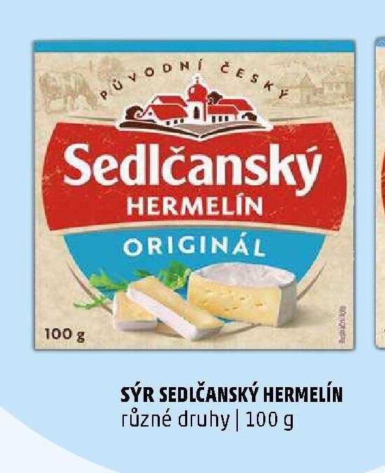 SÝR SEDLČANSKÝ HERMELÍN různé druhy | 100 g