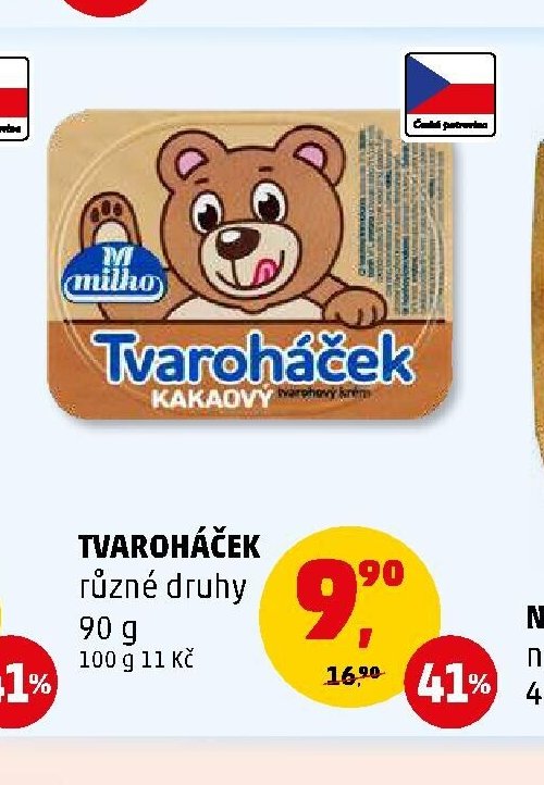 TVAROHÁČEK různé druhy 90 g