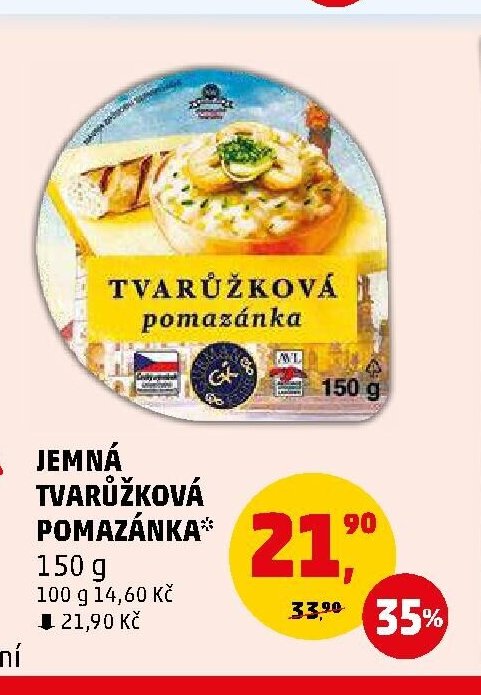 JEMNÁ TVARŮŽKOVÁ POMAZÁNKA 150 g