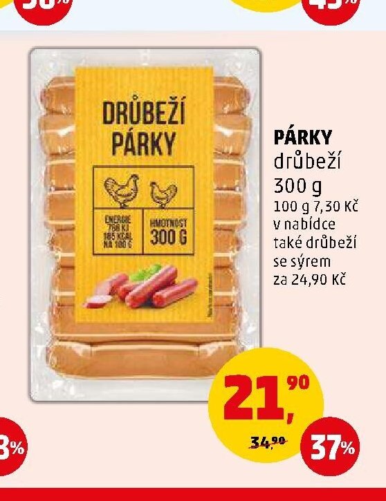 PÁRKY drůbeží 300 g