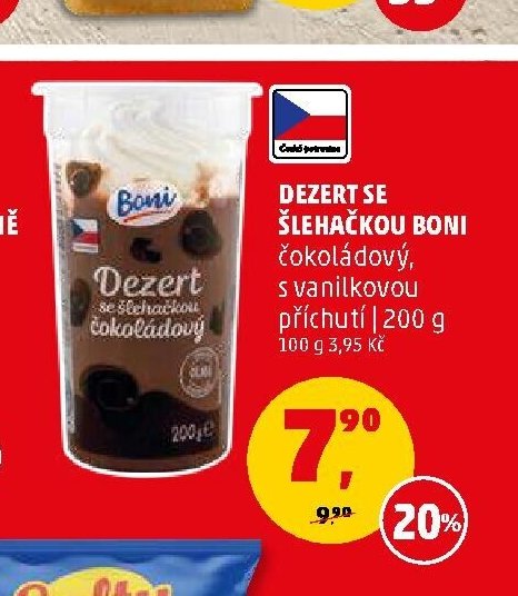 Dezert se šlehačkou Boni