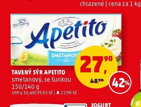 Tavený sýr Apetito
