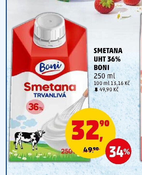 Smetana UHT 36% Boni