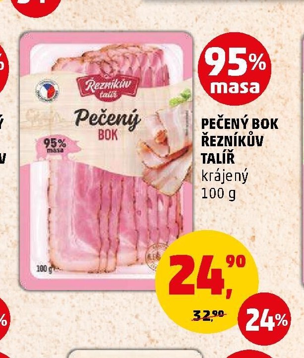 Pečený bok Řezníkův talíř
