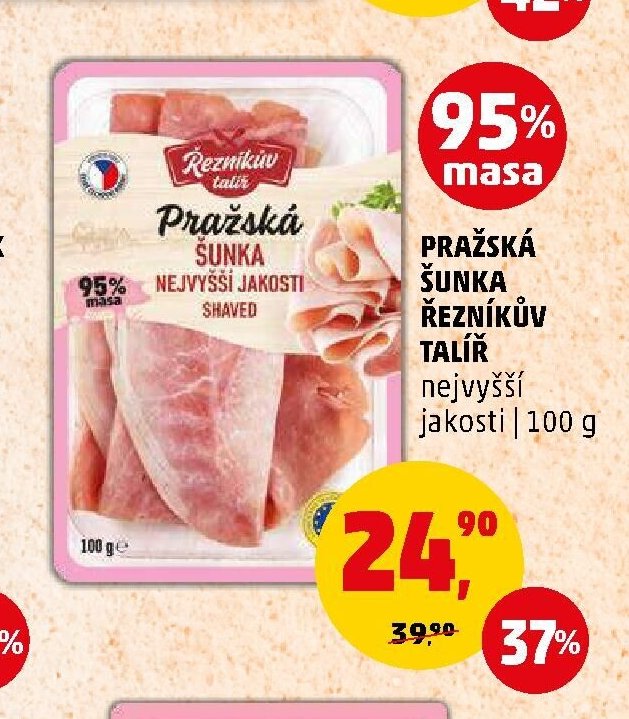 Pražská šunka Řezníkův talíř