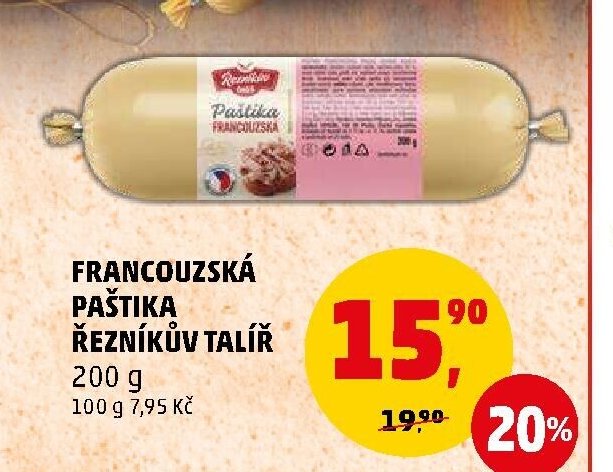 Francouzská paštika Řezníkův talíř