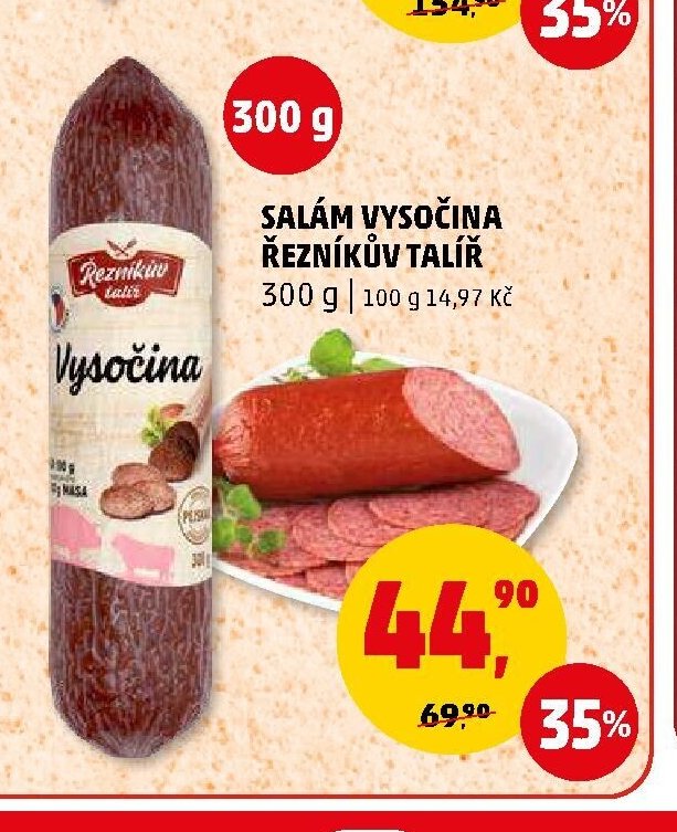 Salám Vysočina Řezníkův talíř