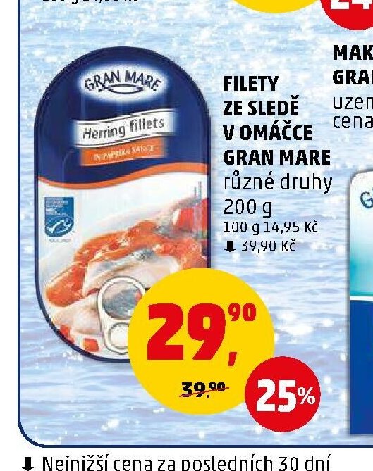 Filety ze sledě v omáčce Gran Mare