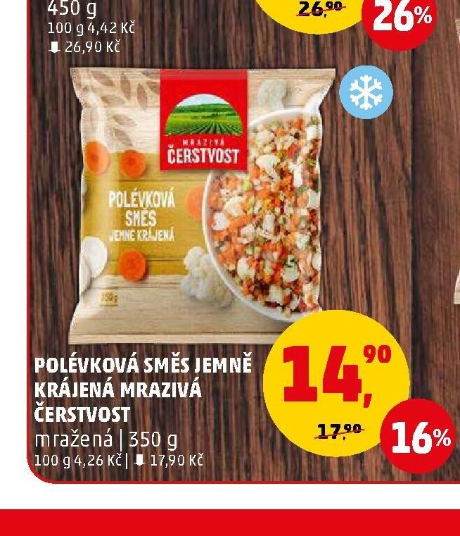 POLÉVKOVÁ SMĚS JEMNĚ KRÁJENÁ MRAZIVÁ ČERSTVOST