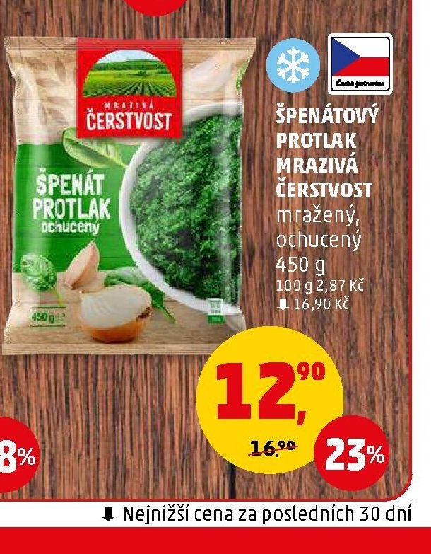 ŠPENÁTOVÝ PROTLAK MRAZIVÁ ČERSTVOST