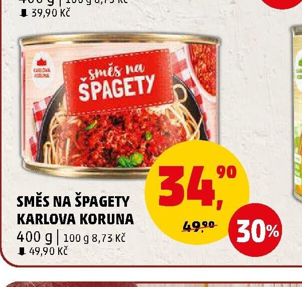 SMĚS NA ŠPAGETY KARLOVA KORUNA