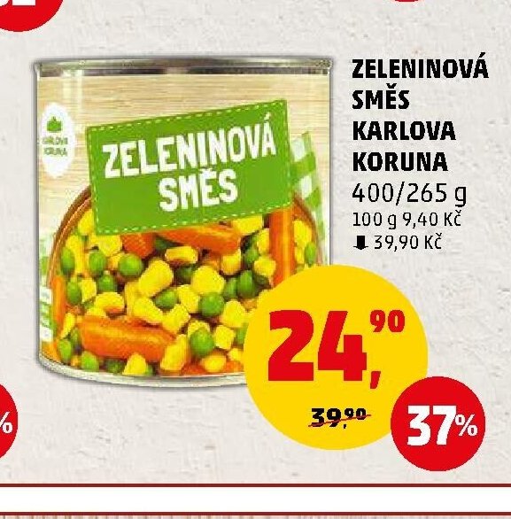 ZELENINOVÁ SMĚS KARLOVA KORUNA