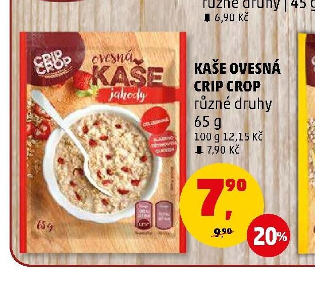 KAŠE OVESNÁ CRIP CROP různé druhy