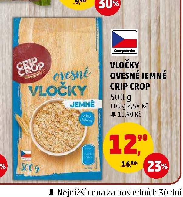 VLOČKY OVESNÉ JEMNÉ CRIP CROP