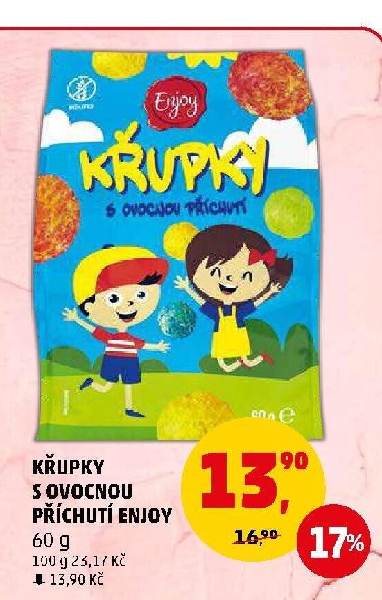 KŘUPKY S OVOCNOU PŘÍCHUTÍ ENJOY