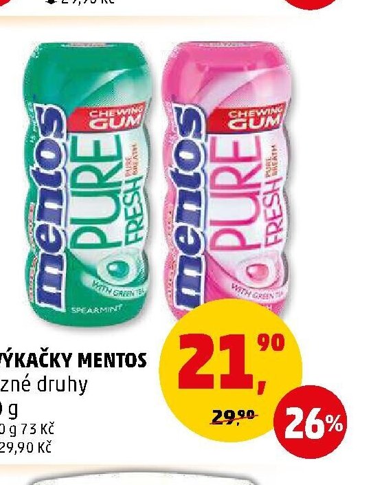 Žvýkačky Mentos