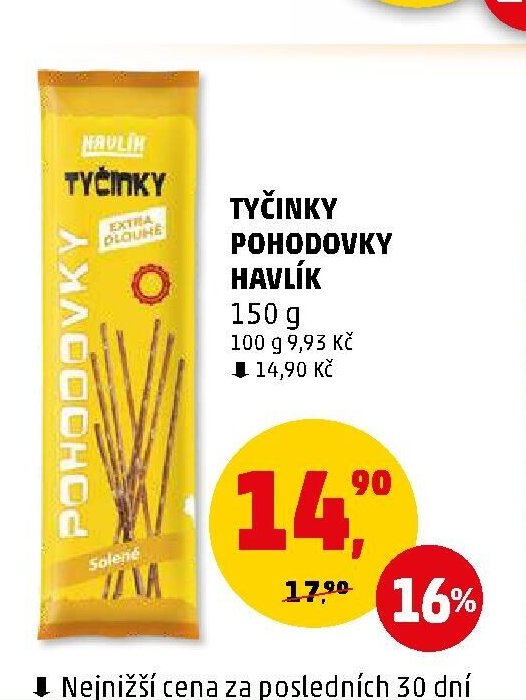 Tyčinky Pohodovky Havlík
