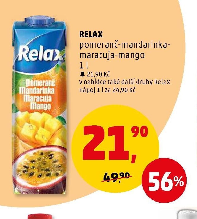 RELAX pomeranč-mandarinka-maracuja-mango